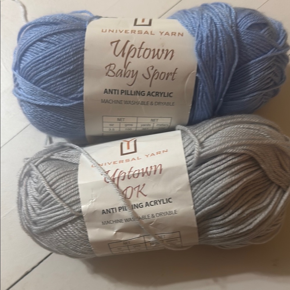 Universal Yarn Uptown Baby Sport and DK Yarn Set 1.5 skeins